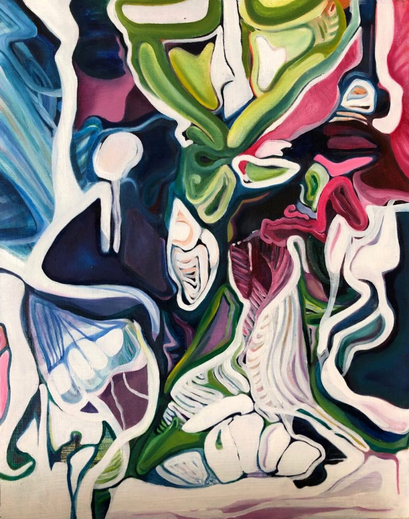 Muscle Lines, Oil on Panel, 20in x 16in