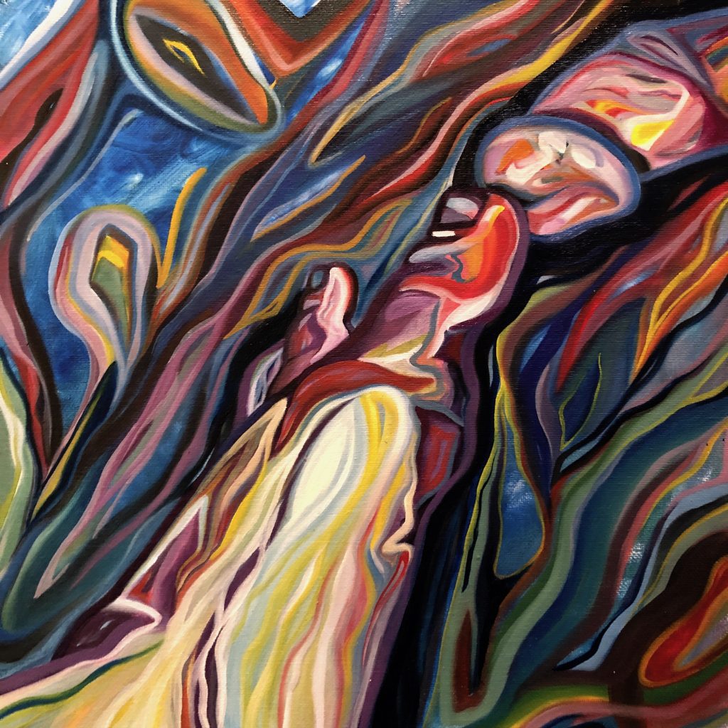 Hidden Figures: Phallus, Oil on Canvas, 12in x 12in