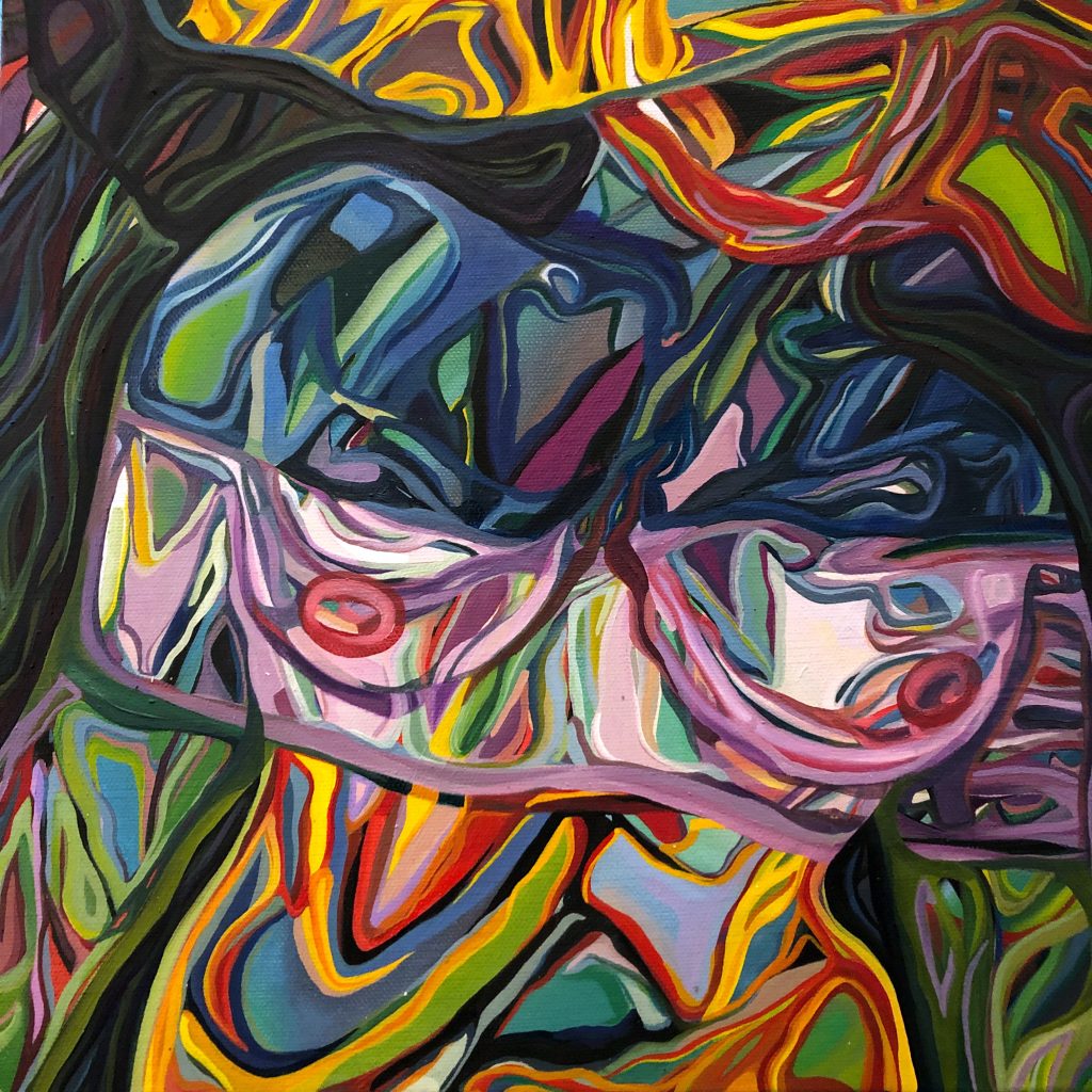 "Chest," Oil on Canvas, 12in x 12in